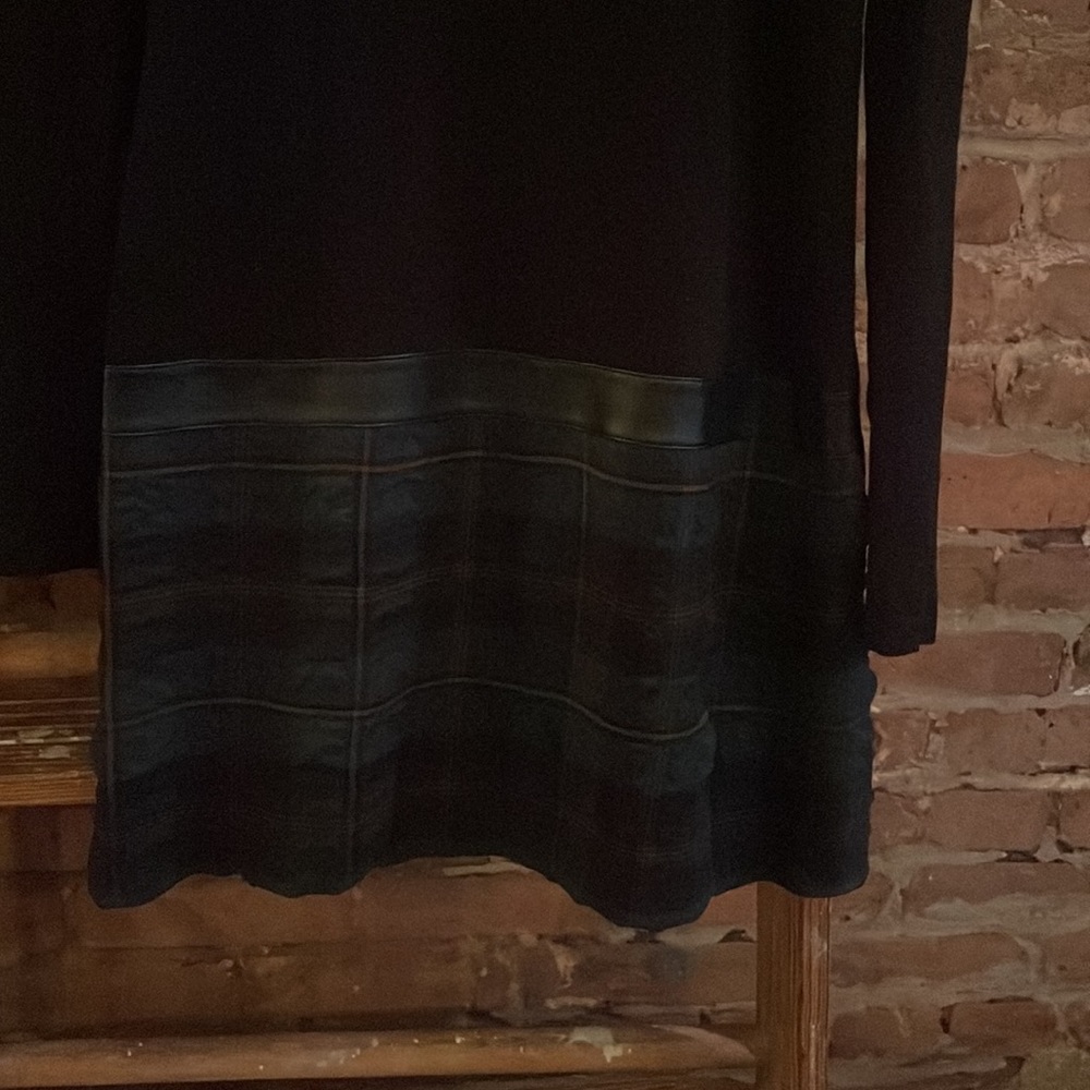 Bailey 44 // Black Dress w/ Plaid Detail - Picture 3 of 5